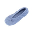 thumbnail image 3 of Women's Isotoner Chevron Microterry Ballerina Slipper Periwinkle Terry Cloth M M, 3 of 6