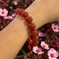 thumbnail image 3 of Carnelian Bracelet 10 mm with adjustable strings, 3 of 4