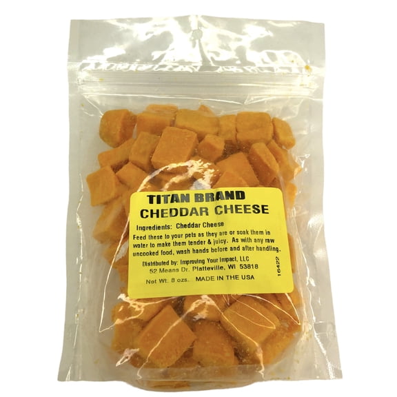 Titan Brand Freeze-Dried Cheese Dog Treats Made in the USA Only All Natural 8 oz