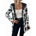 thumbnail image 3 of Women'S Reversible Hooded Casual Coat Full Zip Up Windbreaker Two - Sided Jacket Floral Print L, 3 of 8