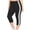 Black, variant on Naittoop Women's Side Striped Yoga Pants Comfortable Lightweight Yoga Leggings Classic Solid Color Capri Pants Summer Workout