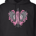 thumbnail image 3 of Inktastic Breast Cancer Cool Wings Adult Hoodie Sweatshirt, 3 of 4