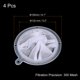 thumbnail image 2 of Uxcell 6.1" O.D. 300 Mesh Food Filter Strainer Kitchen Mesh Filters Strainers Fine Mesh Sieve White 4 Pack, 2 of 6