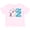 AD-Pink, variant on I'm Two Unicorn Second Birthday Boys or Girls Toddler T-Shirt