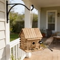 thumbnail image 6 of Wooden Bird House and Feeder for Outdoors, Hanging Bird Nest Box for Courtyard Garden, Parrot Breeding and Wild Birds, Paintable DIY Graffiti Design, 6 of 6