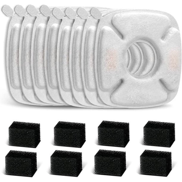 16 filtros de repuesto para fuente de agua para gatos compatibles con filtro de fuente de agua para gatos de 94 oz/2,8 litros Filtro automático para fuente de agua para perros Fuentes para mascotas