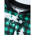 thumbnail image 4 of Nituyy Christmas Family Pajamas Set Reindeer Pattern Tops And Pants, 4 of 7