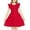Red, variant on Arshiner Girls' Dresses Sleeveless Casual Midi Sundress for School Apparel