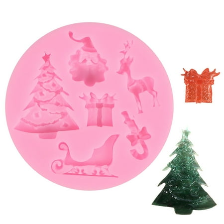 

DIY Christmas Cake Mold Christmas Party Cupcake Decoration Tool Silicone Chocolate Candy Mold Epoxy Mold deals of the week