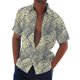 thumbnail image 1 of Men's Summer New Loose Print Short Sleeve Shirt Cardigan Beach Shirt L, 1 of 5