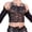 Black, variant on Men's Lace Mesh Cami Tank Tops Sheer See-Through Spaghetti Strap Sleeveless Shirts for Club & Streetwear Black