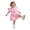 Pink, variant on Gelikeya Flower Girl Dress Cute Satin Prom Dress Wedding Birthday Party Pageant Toddler Flutter Sleeve Evening Gown White & 12-18 Months