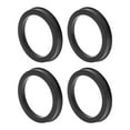 thumbnail image 1 of Anillos de centrado de rueda de automóvil Unique Bargains, anillos de hub de poliacetato negro, 4 piezas OD 71.6mm a ID 57.1mm, 1 of 7