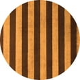 thumbnail image 1 of Ahgly Company Indoor Round Abstract Orange Modern Area Rugs, 8' Round, 1 of 4