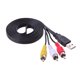 thumbnail image 5 of Nuevo 1,5 M 5 pies USB macho A a 3 RCA AV A/V Cable adaptador de TV Cable Audio AV Cable, 5 of 8