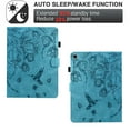 thumbnail image 3 of Allytechgroup Case for Samsung Galaxy Tab S5e 10.5 2019 Model SM-T720/T725, PU Leather Flip Case with Credit Card Slot Auto Sleep/Wake Kickstand Shockproof Full Body Ptotective, Blue, 3 of 10