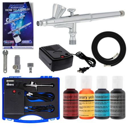 Complete CAKE DECORATING G34 AIRBRUSH SYSTEM KIT w-Food Color Set, (Best Cake Airbrush System)