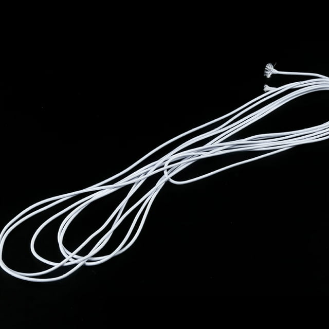 Latex Elastic Rope DIY Handmade Rope ;DIY Stretch String Clothing Packaging Elastic Cord, White