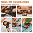 thumbnail image 2 of KFFKFF Eccentric Sander,Dual Function 6-Inch DA & GA Orbital Sander,850W 7400PRM with 6 Adjustable Speeds,Electric Hand Sander including 10PCS Sandpapers,Dust Attachment for Detailed Woodwork Sanding, 2 of 9