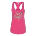 thumbnail image 2 of Wild Bobby, Stay Beautiful Positivity Quote Saying Pop Culture Ladies Racerback Tank Top, Raspberry, X-Large, 2 of 3