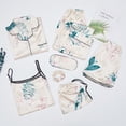 thumbnail image 3 of Juego de Pijamas de seda de 7 piezas Baoblaze Ropa de dormir Floral M, 3 of 8