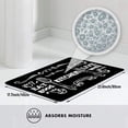 thumbnail image 5 of 2 Piece Kitchen Rug Set Non-Slip Black Rubber Backing Mat Throw Rug for Kitchen Doormat Runner Rug Set, Kitchen Sink, Kitchen Decor Motto Design(eat Live Laugh), (17"x48"+17"x24"), 5 of 6