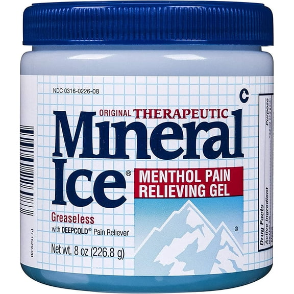 Ice Cool Greaseless Pain Reliever, 8 Ounce, Pack of 3