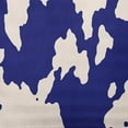 thumbnail image 2 of Simply Daisy 14" x 20" Moo Print Indoor/Outdoor Polyester Throw Pillow, Indigo Blue, 2 of 3