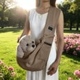 thumbnail image 3 of Sac Fourre-Tout Réversible Mains Libres avec Poche de Rangement pour Promenade en Plein Air et Voyage avec Petits Chiens et Chats, 3 of 3