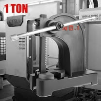 1 Ton Arbor Press with 3 Drift, Manual Cast Iron Arbor Press, 11.73"H Heavy Duty Manual Desktop Arbor Press, Reversible Ram Heavy Duty Manual Arbor Press, Black