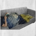 thumbnail image 6 of Mountain Soft Flannel Fleece Blanket, Landscape with Road and Snow Capped Mountains Southern Alps New Zealand, Cozy Plush for Indoor and Outdoor Use, 50" x 60", Navy Blue White Olive, by Ambesonne, 6 of 6