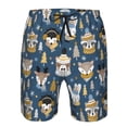 thumbnail image 3 of Pofeuu Winter Animal Friends Prin Men's Swim Trunks Quick Dry Bathing Suit Swimming Board Shorts Mesh Lining Beach Swimwear-3X-Large, 3 of 6