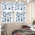 thumbnail image 2 of Starfish Theme Kitchen Curtain Valance and Tiers Set 3Pcs Seashell Coral Print for Living Room Bedroom Dining Room Office Cafe 54 x 18 inches + 27 x 24 inches *2, 2 of 4