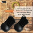 thumbnail image 1 of 2 x Replacement Round Companion Set Hearth fireplace Brush Head Refills, 1 of 8
