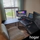 thumbnail image 3 of Escritorio para computadora, Escritorio en l, Escritorio Gamer de 51 Pulgadas con Soporte para Monitor, Mesa de computadora esquinero, Resistente, Superficie de Fibra de Carbono, Negro, 3 of 7