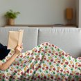 thumbnail image 3 of Vegetable Soft Flannel Fleece Blanket, Carrots Peas Pepper and Tomatoes Vegetarian Food Composition Green and Fresh Life, Cozy Plush for Indoor and Outdoor Use, 50" x 60", Multicolor, by Ambesonne, 3 of 5