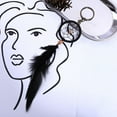 thumbnail image 5 of Llavero de aleación con colgante de pluma de atrapasueños, decoración exquisita para bolso, 5 of 5