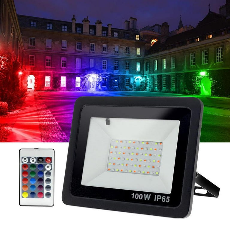 RGB Flood Light Color Changing LED Flood Light with Remote IP65