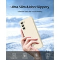 thumbnail image 5 of 3 in 1 for Samsung Galaxy S23 Plus Case, with Full Camera Cover Protection，Liquid Silicone Slim Shockproof Protective S23+ Phone Case (Stone), 5 of 12