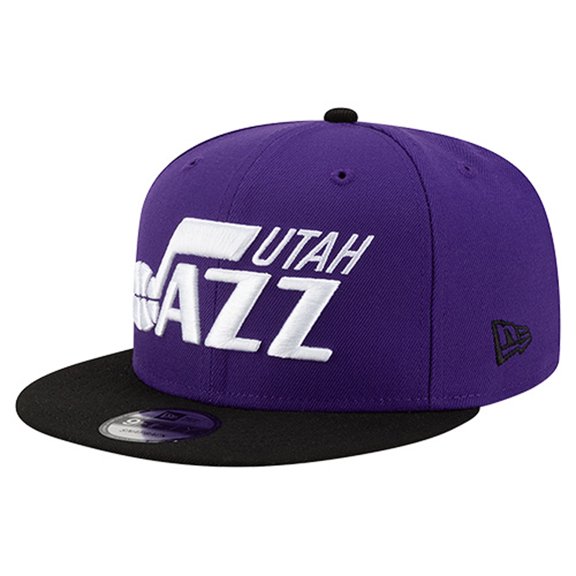 Men's New Era Purple/Black Utah Jazz Two-Tone 9FIFTY Snapback Hat