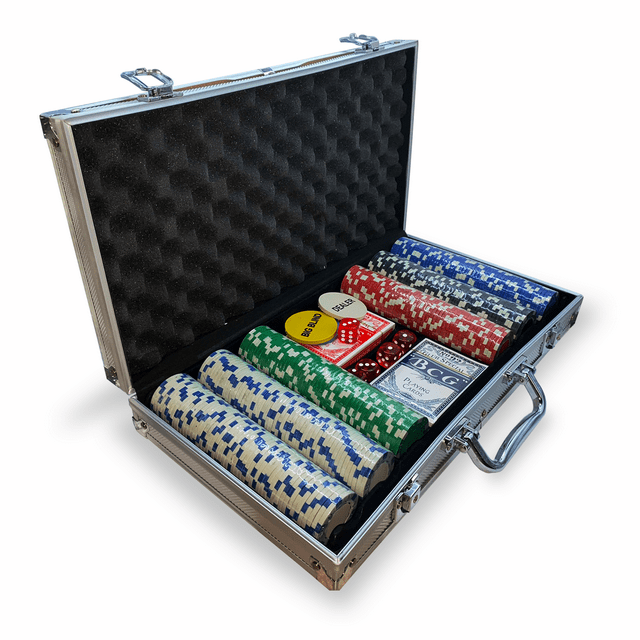 Maletín de 300 fichas de Poker Diversiones Bago con 2 Barajas y dados
