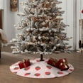 thumbnail image 4 of Sikiie Strawberry Floral Nativity Christmas Tree Skirt, Jesus Christian Winter Holiday Tree Mat Decoration(30-48IN), 4 of 6