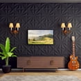 thumbnail image 6 of Decorative 3D Wall Panels Star Textured PVC Wall Panels for Interior Wall Décor 19.7"x19.7" Black, 6 of 7