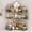 Green, variant on 3-Tier Corner Bathroom Counter Organizer Set, Clear Vanity Storage Shelf Display Rack with Hooks