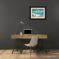 thumbnail image 3 of Dominguez, Robert 14x11 Black Ornate Wood Framed with Double Matting Museum Art Print Titled - Mediterranean Bay, 3 of 4
