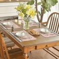 thumbnail image 4 of Home Decor Qwtwty Linen Placemat Easter Linen Placemats Kitchen Table Decorative Plaid Printed Heat Insulation Waterproof Tableware Mats, 4 of 6