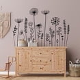thumbnail image 5 of Black Dandelion Wild Flowers Wall Sticker Simple Line Plants Wall Decal Floral Wall Decor Sticker Wall Art Stickers, 5 of 9