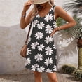 thumbnail image 5 of Yuwull Plus Size Dresses For Curvy Women Dress For Woman Women'S Summer Casual Dress Gradual Sleeveless Neck V-Neck Long Dress Plus Size Maxi Dress Printed Clearance, 5 of 7
