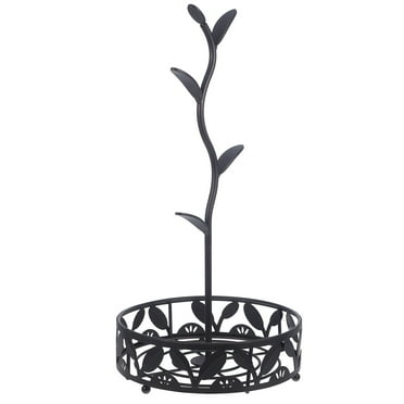 FRCOLOR Coffee Mug Holder Tree Stand Coffee Station Cup Holder Hanging Rack With Tea Bag Storage Tray