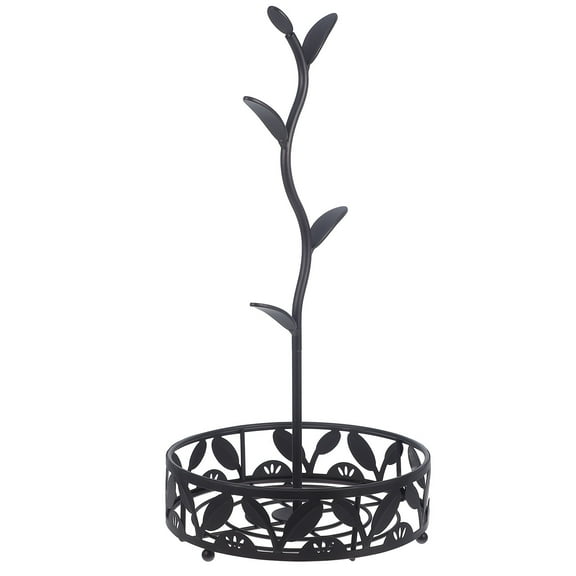 FRCOLOR Coffee Mug Holder Tree Stand Coffee Station Cup Holder Hanging Rack With Tea Bag Storage Tray